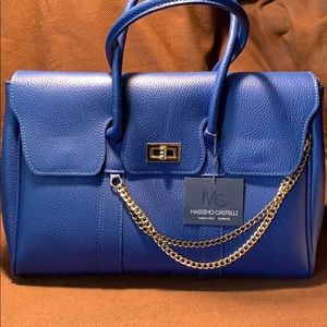 NWT Massimo Castelli Leather Made in Florence Italy